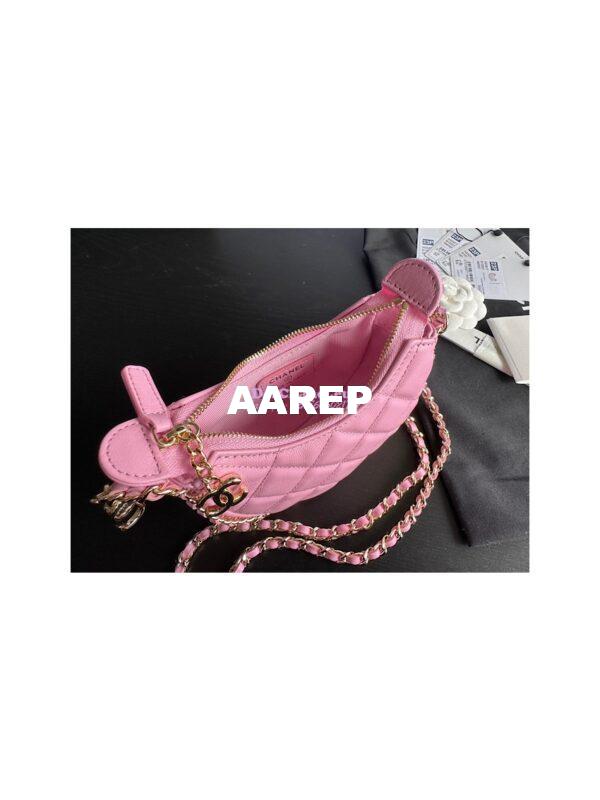 Replica Chanel 23P Mini Hobo Bag Lambskin AS3232 Light Pink (Limited Edition) 9