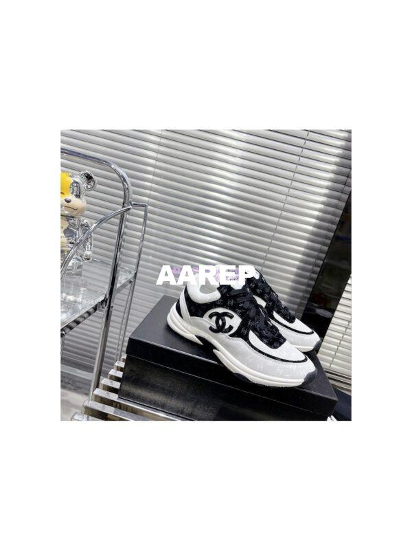 Replica Chanel Printed Suede Calfskin Trainers G39230 T4 3