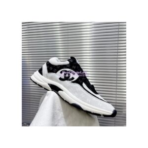 Replica Chanel Printed Suede Calfskin Trainers G39230 T4 2