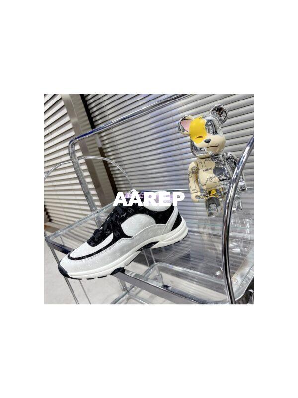 Replica Chanel Printed Suede Calfskin Trainers G39230 T4 7