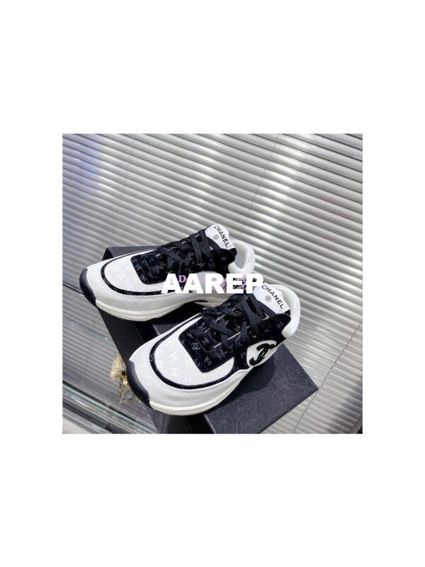 Replica Chanel Printed Suede Calfskin Trainers G39230 T4 8