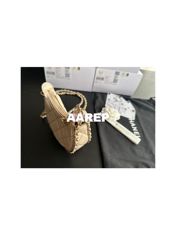 Replica Chanel 23P Mini Hobo Bag Lambskin AS3232 Ecru (Limited Edition) 5