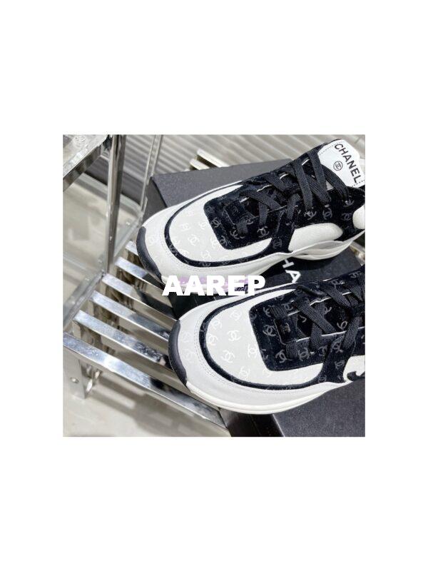 Replica Chanel Printed Suede Calfskin Trainers G39230 T4 9