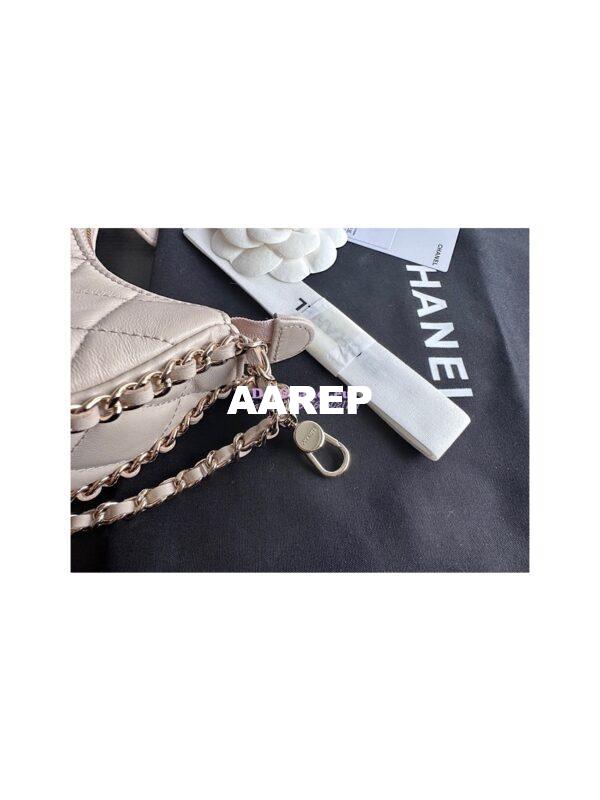 Replica Chanel 23P Mini Hobo Bag Lambskin AS3232 Ecru (Limited Edition) 10