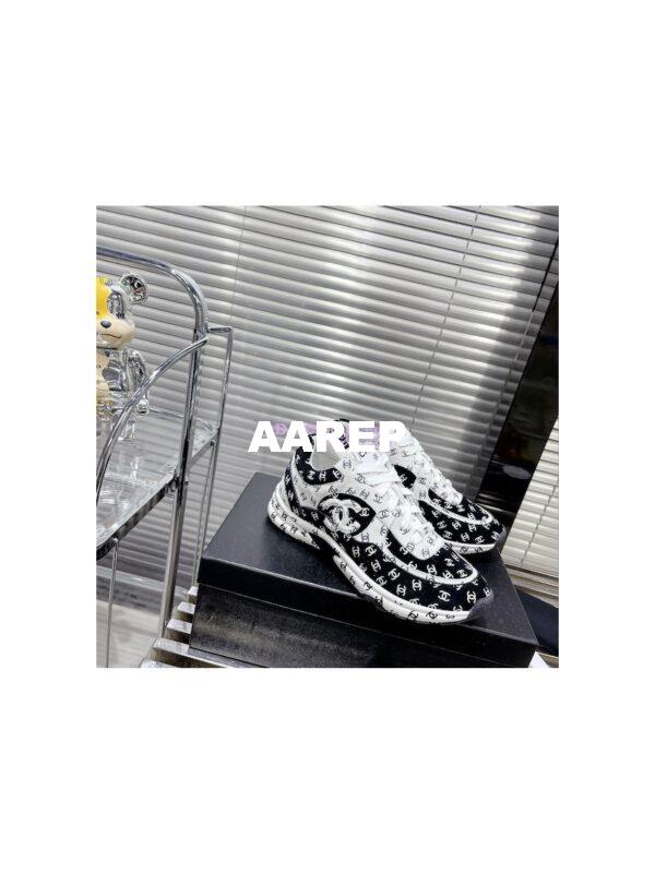 Replica Chanel Printed Suede Calfskin Trainers G39230 T3 3