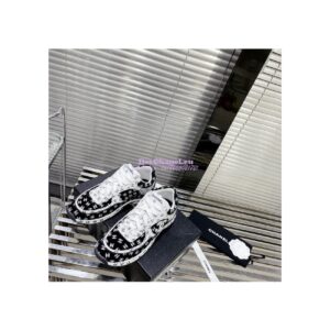 Replica Chanel Printed Suede Calfskin Trainers G39230 T3 2