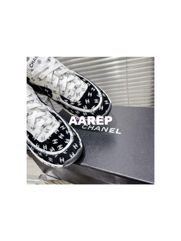 Replica Chanel Printed Suede Calfskin Trainers G39230 T3 10