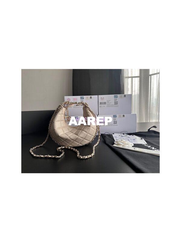 Replica Chanel 23P Small Hobo Bag Lambskin AS3917 Ecru (Limited Edition) 3