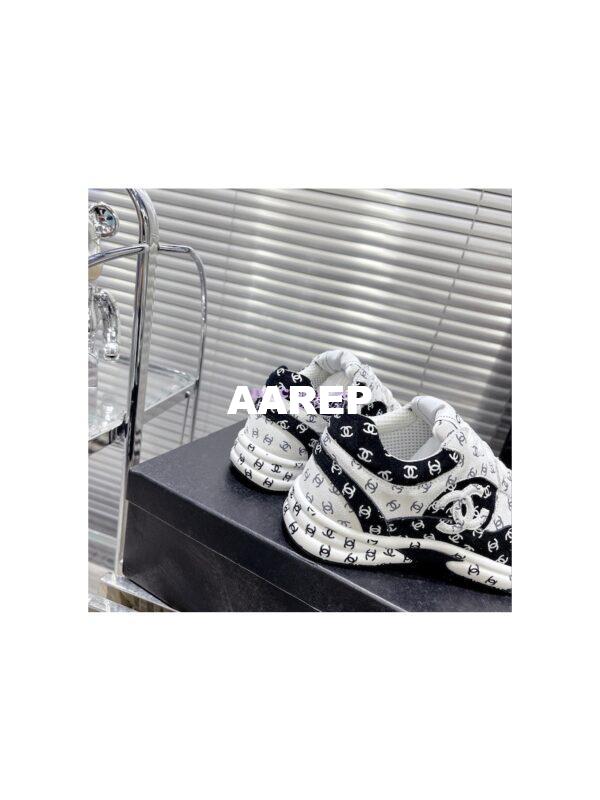 Replica Chanel Printed Suede Calfskin Trainers G39230 T3 11