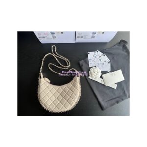 Replica Chanel 23P Small Hobo Bag Lambskin AS3917 Ecru (Limited Edition) 2