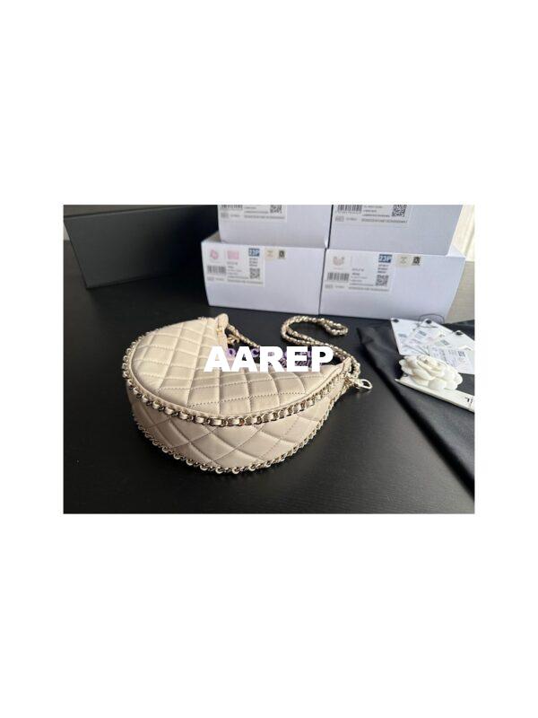 Replica Chanel 23P Small Hobo Bag Lambskin AS3917 Ecru (Limited Edition) 8
