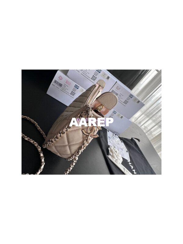 Replica Chanel 23P Small Hobo Bag Lambskin AS3917 Ecru (Limited Edition) 9