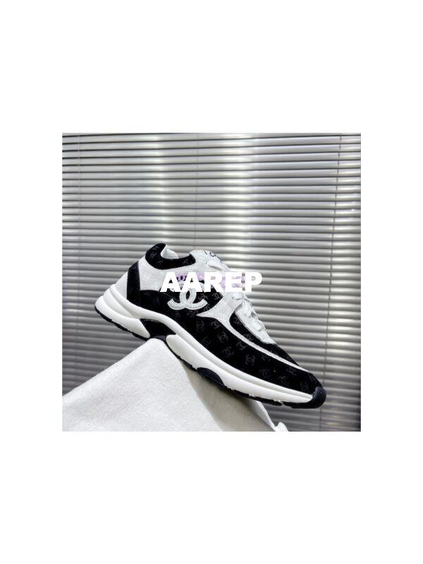 Replica Chanel Printed Suede Calfskin Trainers G39230 T2 4