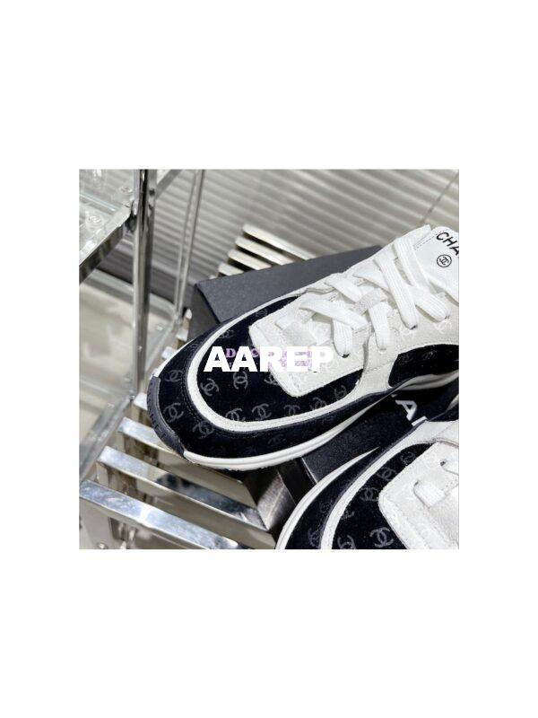 Replica Chanel Printed Suede Calfskin Trainers G39230 T2 9