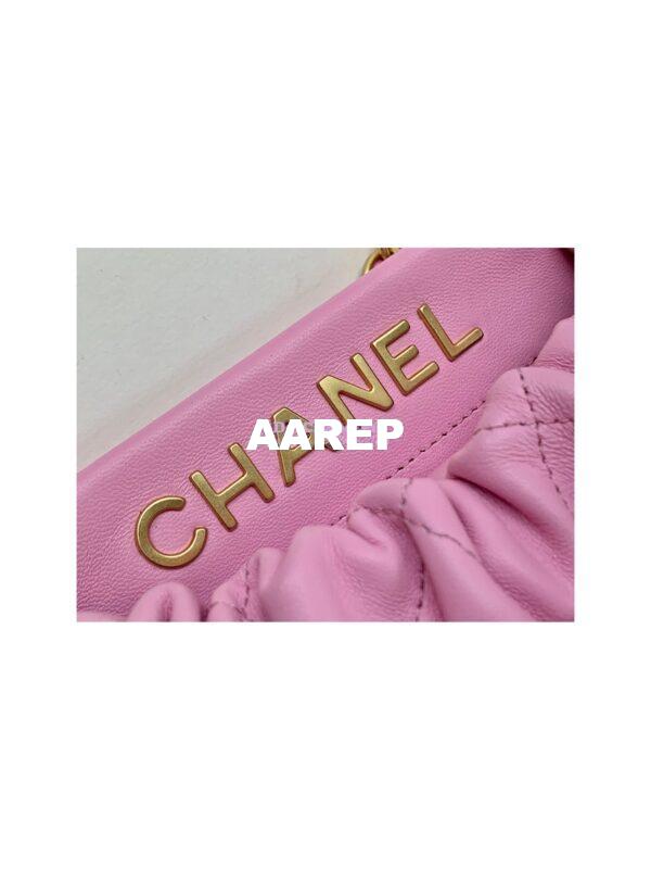 Replica Chanel Small Bucket Bag in Lambskin & Resin AS3793 Light Pink (Limited Edition) 2