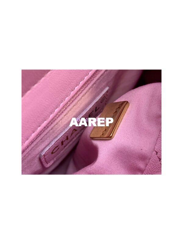 Replica Chanel Small Bucket Bag in Lambskin & Resin AS3793 Light Pink (Limited Edition) 6