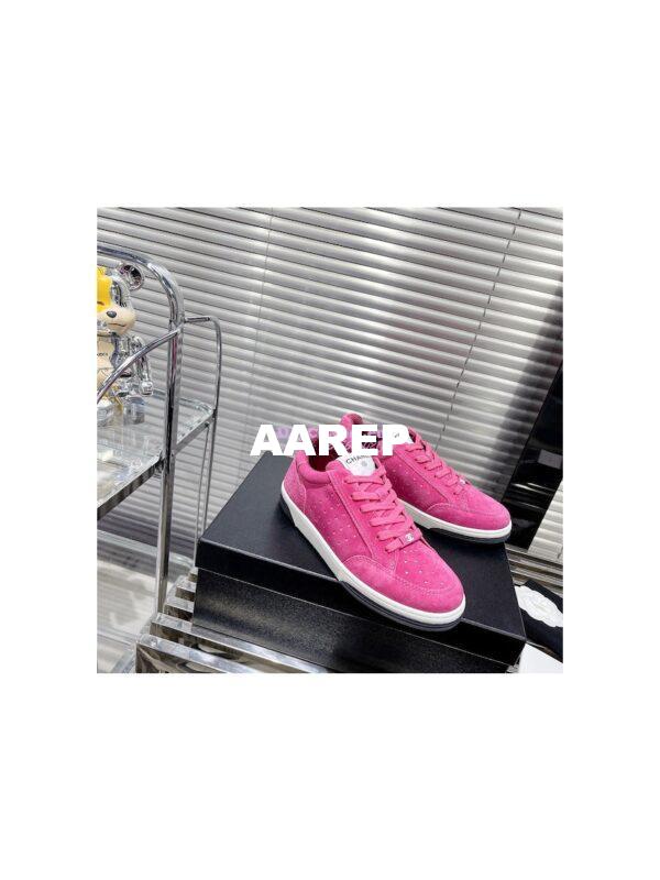 Replica Chanel Suede Calfskin Trainers G39225 Pink 3