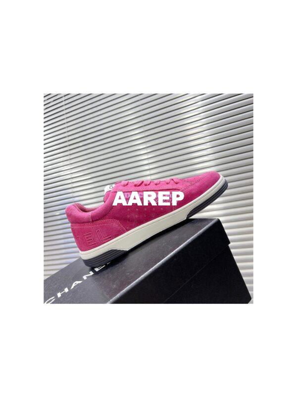 Replica Chanel Suede Calfskin Trainers G39225 Pink 6