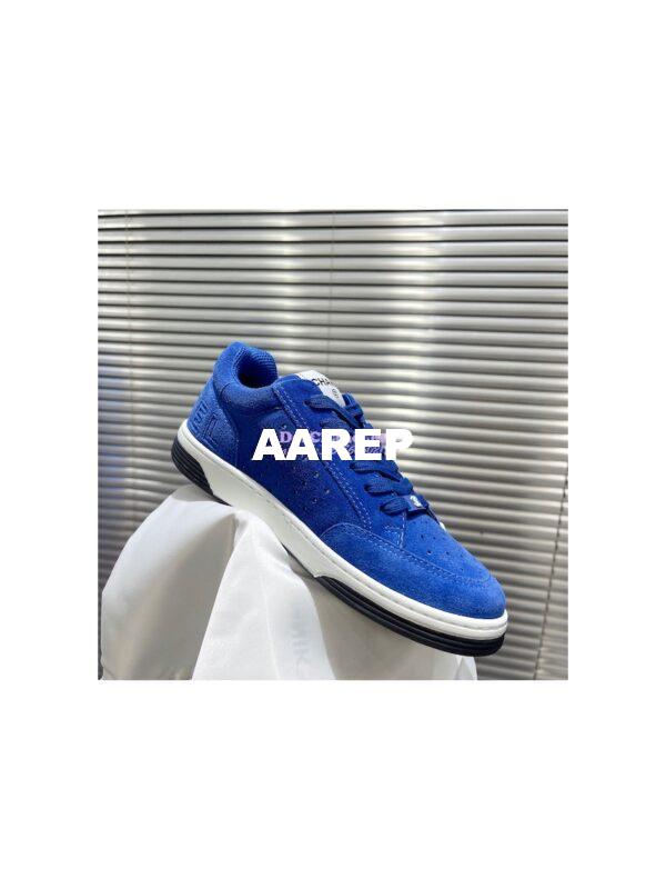 Replica Chanel Suede Calfskin Trainers G39225 Blue 5