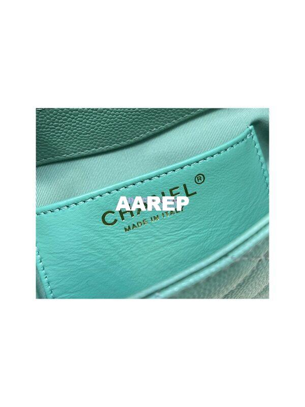 Replica Chanel Mini Messenger Bag Grained Calfskin AS3867 Light Green 8