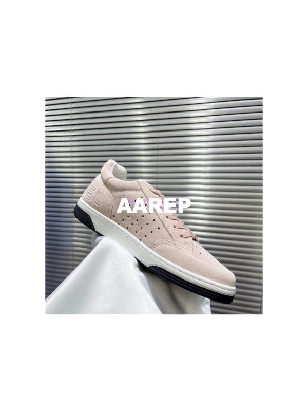 Replica Chanel Suede Calfskin Trainers G39225 Light Pink 6