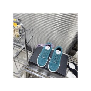 Replica Chanel Suede Calfskin Trainers G39225 Green