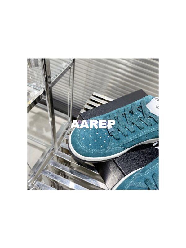 Replica Chanel Suede Calfskin Trainers G39225 Green 7