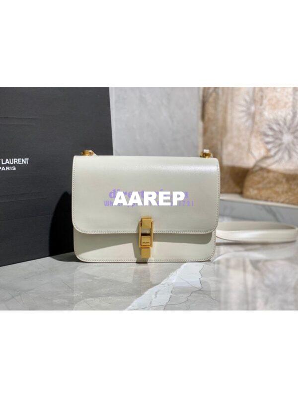 Replica Yves Saint Laurent YSL Carre Satchel In Smooth Leather 585060 Blanc 3