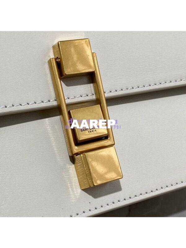 Replica Yves Saint Laurent YSL Carre Satchel In Smooth Leather 585060 Blanc 6