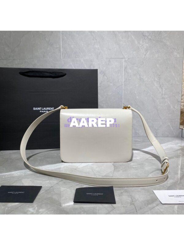 Replica Yves Saint Laurent YSL Carre Satchel In Smooth Leather 585060 Blanc 11
