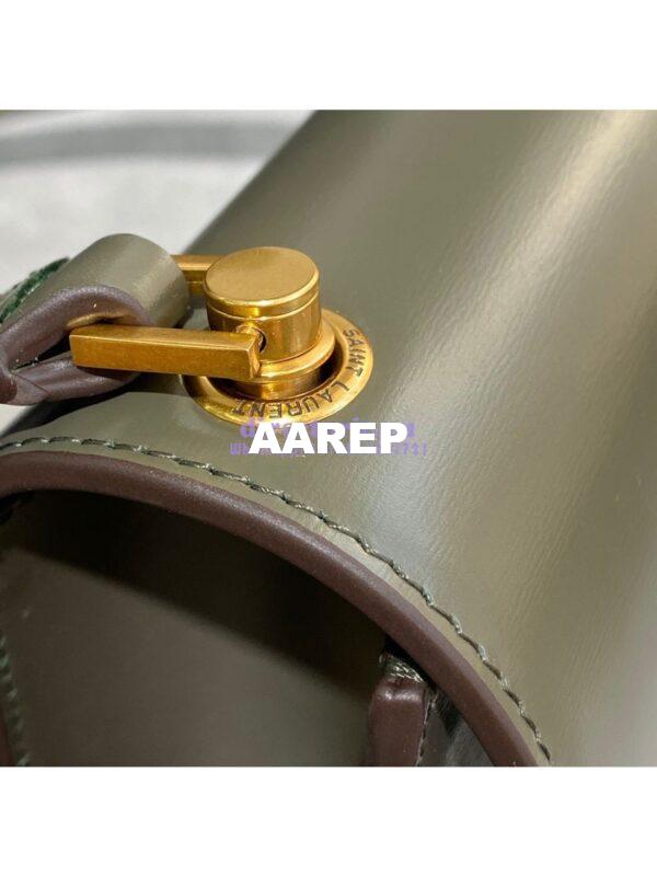 Replica Yves Saint Laurent YSL Carre Satchel In Smooth Leather 585060 Green 9