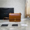 Replica YSL Saint Laurent Uptown Chain Wallet In Grain De Poudre Embossed Leather 6077881 Red 2