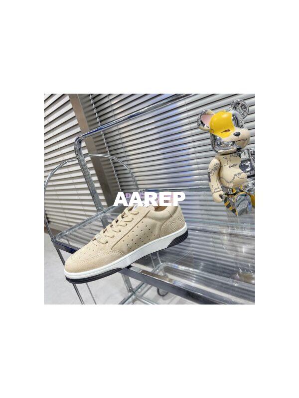 Replica Chanel Suede Calfskin Trainers G39225 Beige 7
