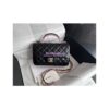 Replica Chanel Beige Lambskin Mini Flap Bag With Top Handle AS2431