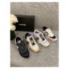 Replica Chanel 22P Slingbacks 20mm 65mm Lambskin Cap Toe G31318 G31319 Pink