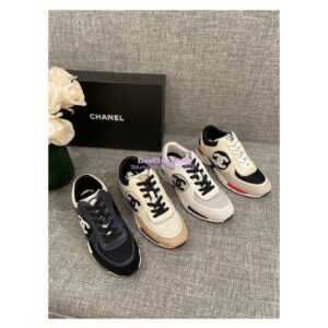 Replica Chanel Calfskin, Mesh & Suede Calfskin Trainers G39066 T04