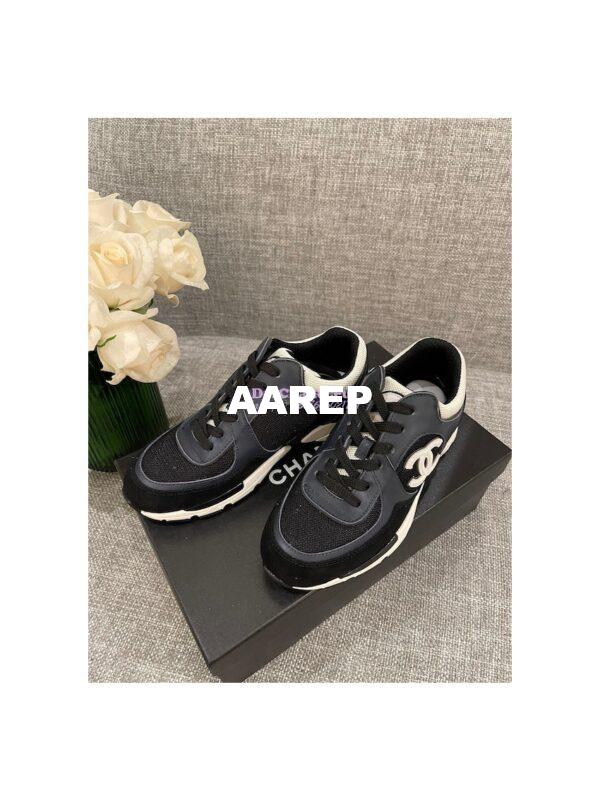 Replica Chanel Calfskin, Mesh & Suede Calfskin Trainers G39066 T04 5