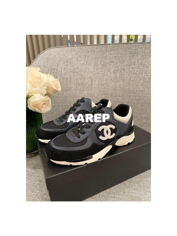 Replica Chanel Calfskin, Mesh & Suede Calfskin Trainers G39066 T04 6
