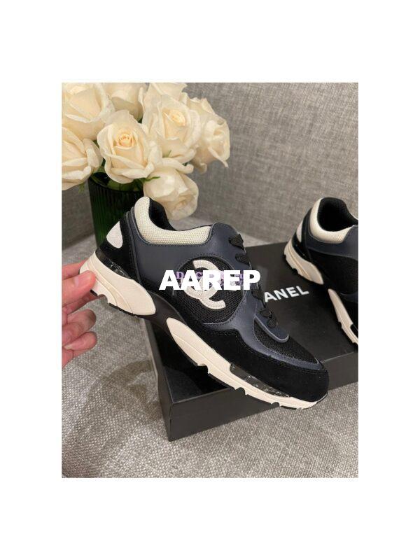 Replica Chanel Calfskin, Mesh & Suede Calfskin Trainers G39066 T04 7