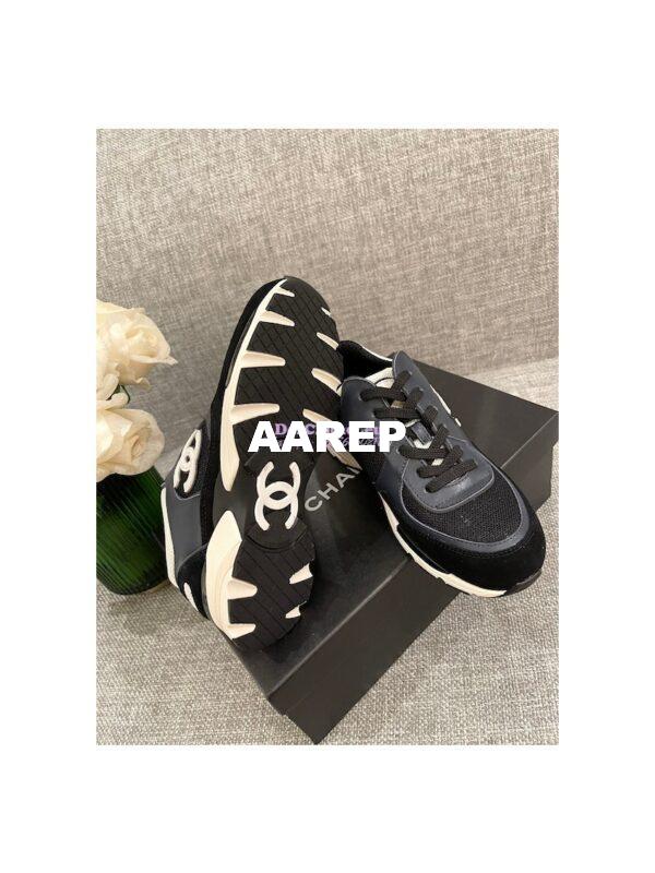 Replica Chanel Calfskin, Mesh & Suede Calfskin Trainers G39066 T04 10
