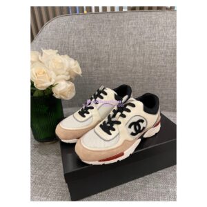 Replica Chanel Calfskin, Mesh & Suede Calfskin Trainers G39066 T03