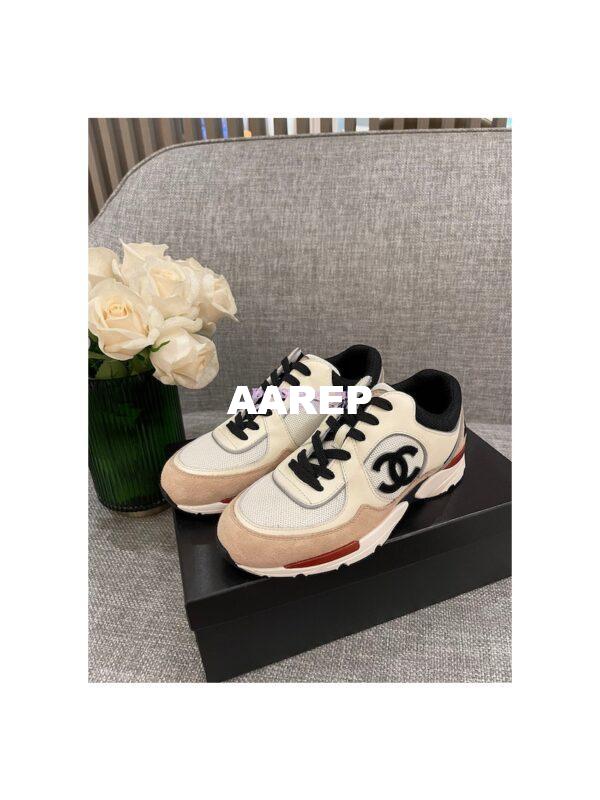 Replica Chanel Calfskin, Mesh & Suede Calfskin Trainers G39066 T03 3