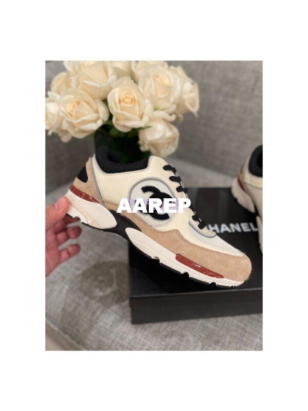 Replica Chanel Calfskin, Mesh & Suede Calfskin Trainers G39066 T03 5