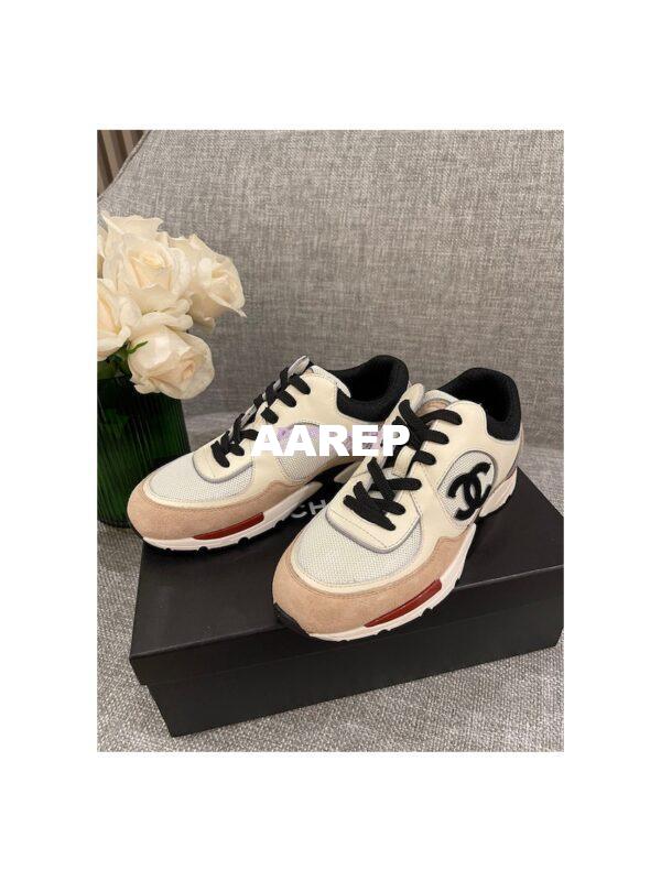 Replica Chanel Calfskin, Mesh & Suede Calfskin Trainers G39066 T03 6