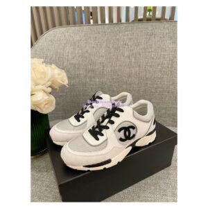 Replica Chanel Calfskin, Mesh & Suede Calfskin Trainers G39066 T02