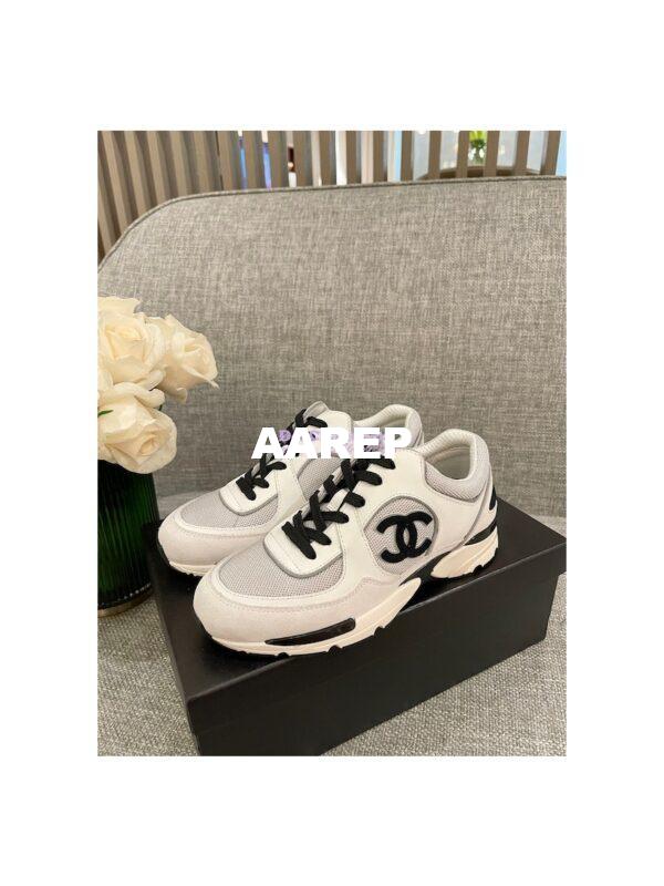Replica Chanel Calfskin, Mesh & Suede Calfskin Trainers G39066 T02