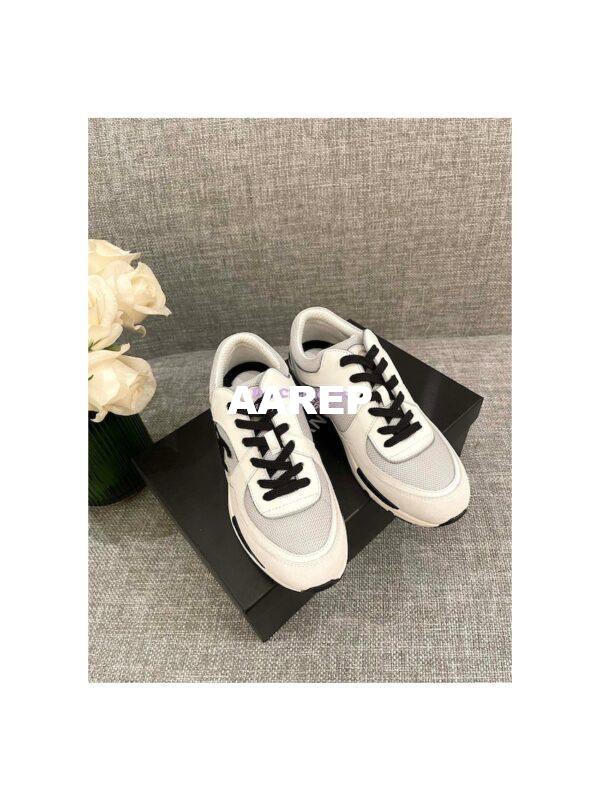Replica Chanel Calfskin, Mesh & Suede Calfskin Trainers G39066 T02 2