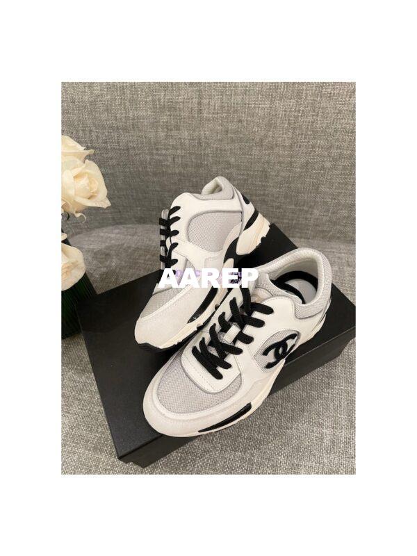 Replica Chanel Calfskin, Mesh & Suede Calfskin Trainers G39066 T02 3