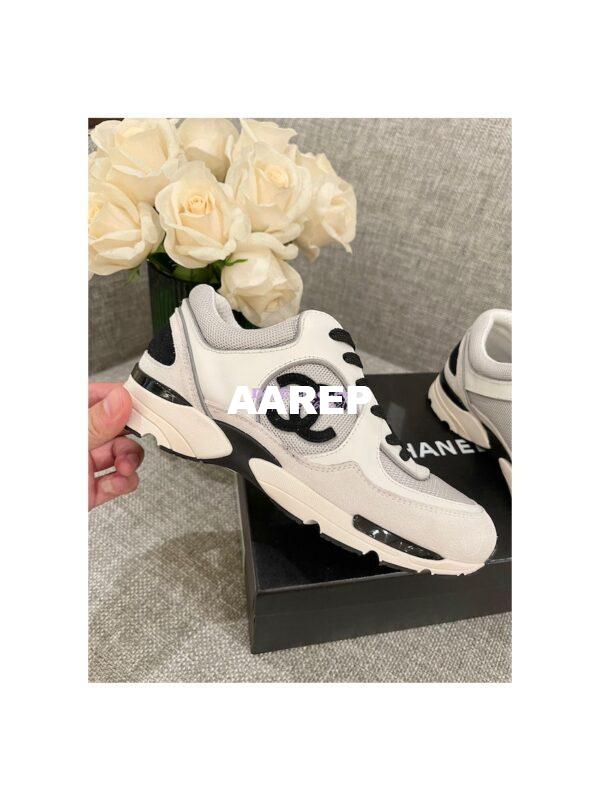 Replica Chanel Calfskin, Mesh & Suede Calfskin Trainers G39066 T02 4