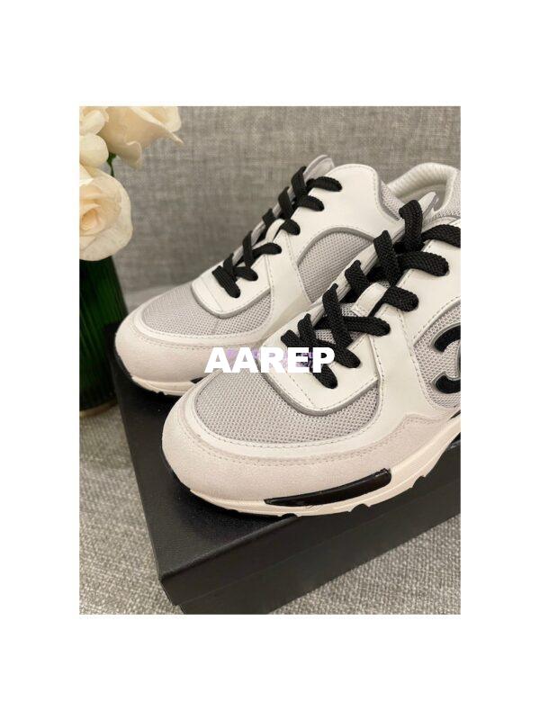Replica Chanel Calfskin, Mesh & Suede Calfskin Trainers G39066 T02 6